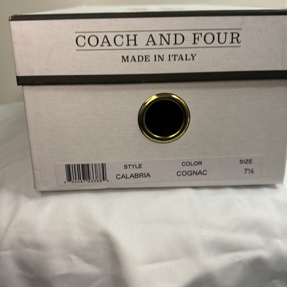 Coach and Four Brown Leather Sandals Minimalist Thong Design - Picture 7 of 7